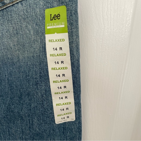 Lee Premium Select Relaxed Straight Leg Jeans Adjustable Waist Size 14 N… - Picture 7 of 9